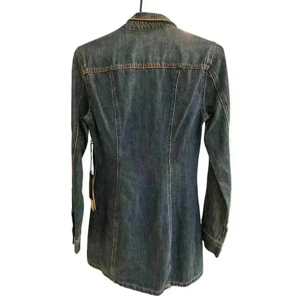 Life in Progress Dark Denim Dress or Long Jacket.  Size S, New With Tags​​​​​ - Picture 2 of 4